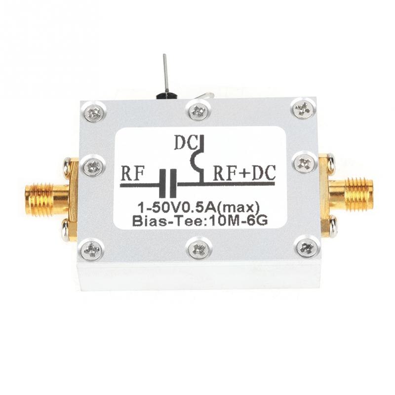 1 pièce de biais Coaxial té 10 MHz-6 GHz biais té 10 MHz-6 GHz large bande radiofréquence biais Coaxial micro-ondes