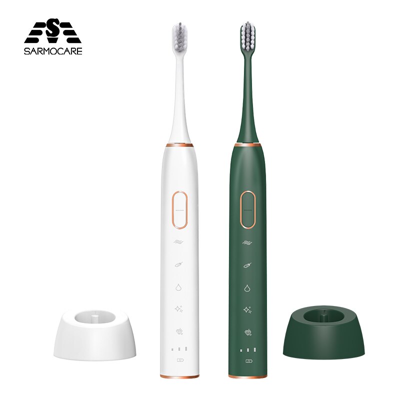 Electric Toothbrush S710 Ultrasonic Sonic toothbrush Wireless rechargeable battery IPX7 Waterproof extra brushes head