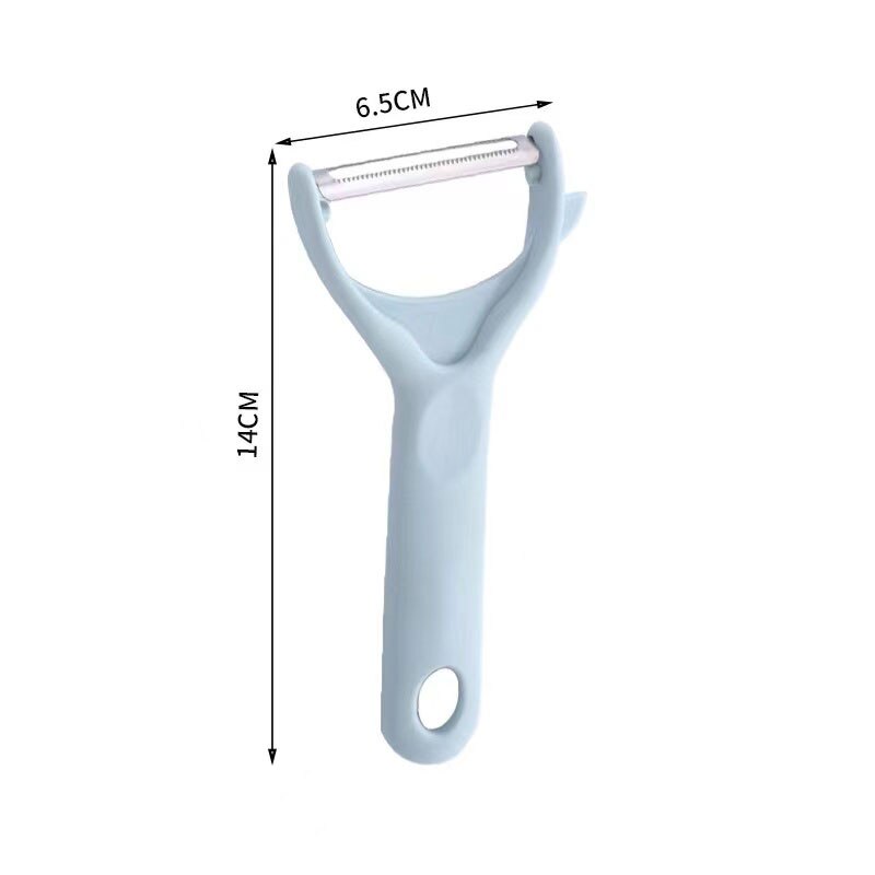Multifunctional Storage Type Peeling Knife Peeling Knife With Storage Tube Peeler Peeling Apple Supplies Household Peeling Knife: Light Blue    B