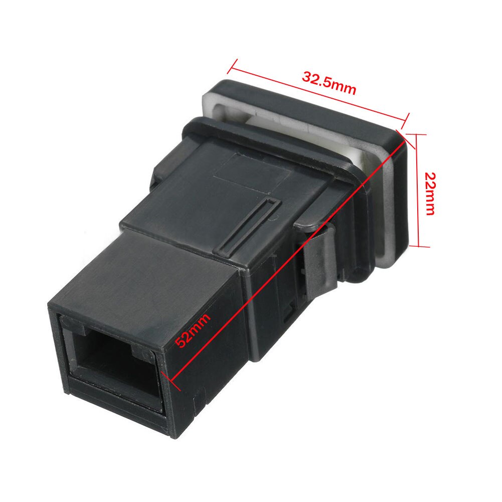 12V 3A Reverse Camera Push Button Switch ON-Off Blue Led with Connector Wire Fit Toyota Hilux /Prado 150 Series RAV4