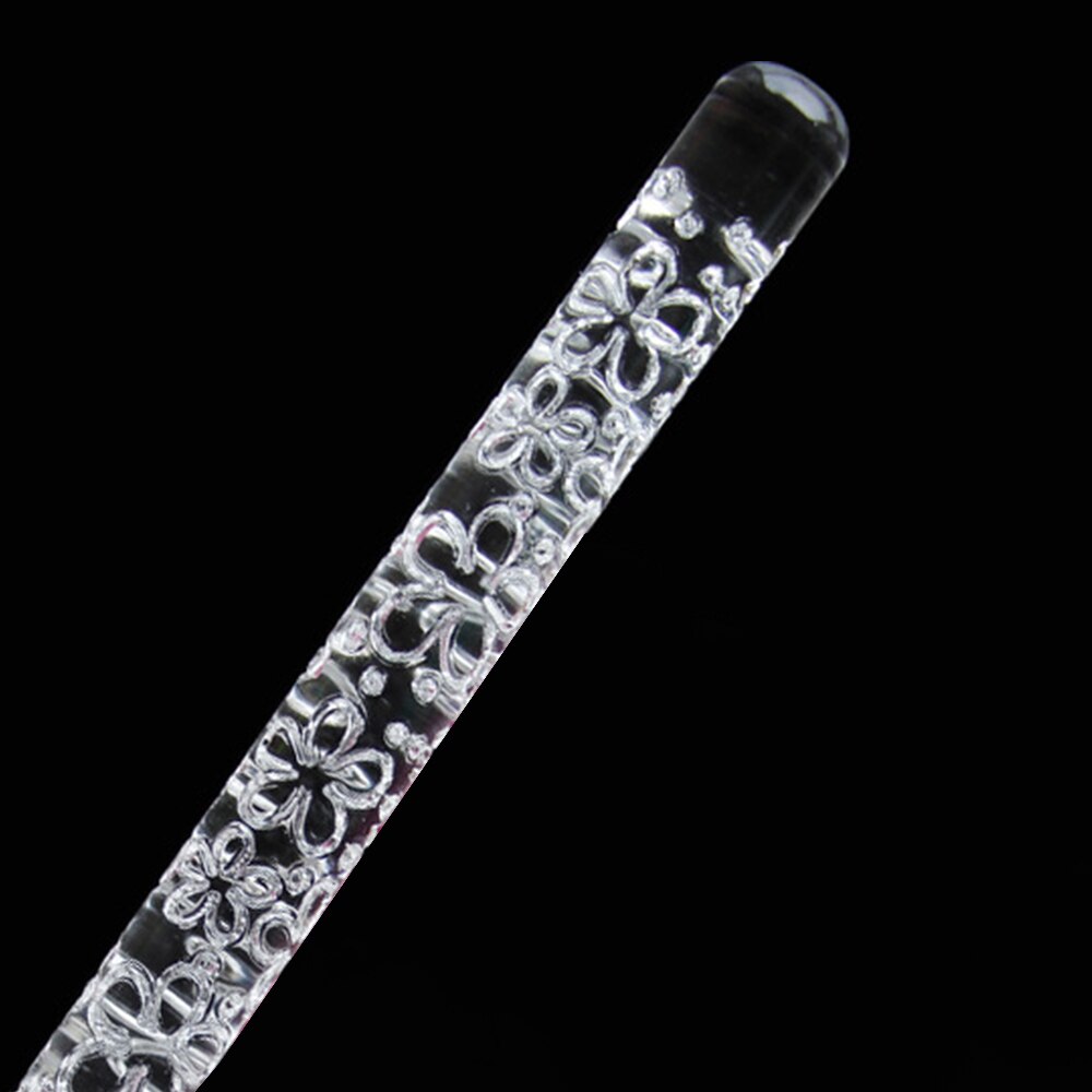 Non-stick Textured Embossing Acrylic Rolling Pin Fondant 2 Patterns Cake Roller