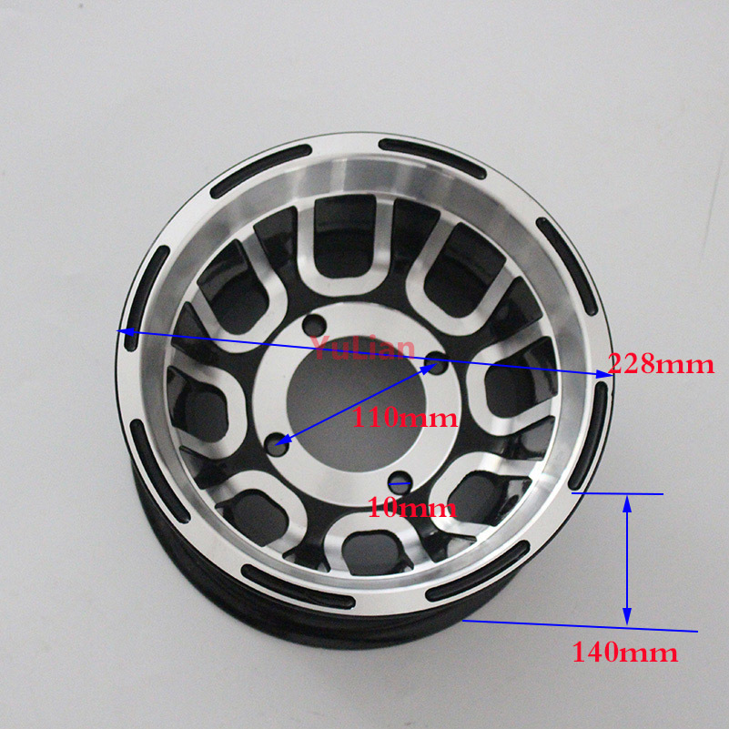 ATV Aluminum rims use19X7.00-8 tyre 20x7-8 21x7-8 vacuum tires fits Go-kart four wheel motorcycle8 inch Bearing wheel hub