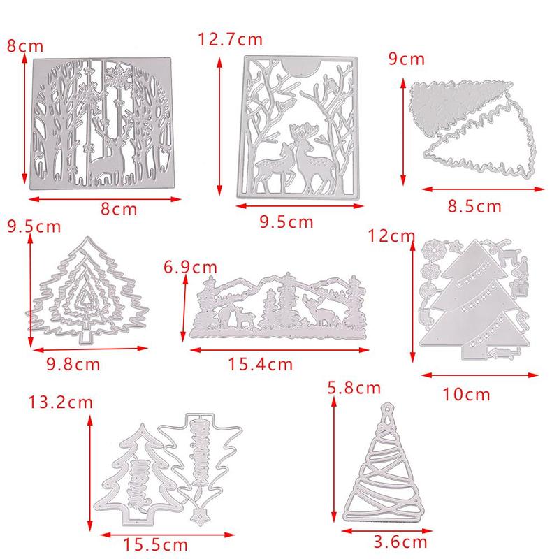 Metallhåndverk landsby papir kutte terninger til utklippsbok / bryllupskort jul diy halloween  f3 a 5