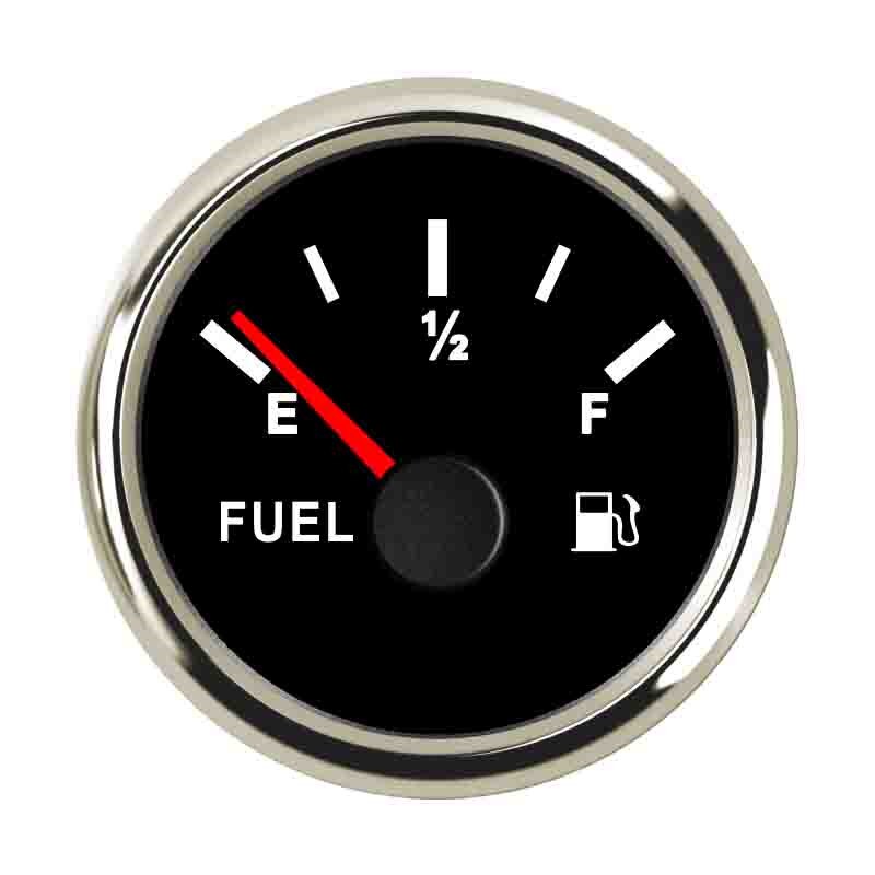 Medidor de nivel de combustible de 0-190 ohm, 240-33ohm, 150mm, 200mm, 300mm, Sensor de nivel de agua, indicador de tanque de combustible para barco, coche, camión: Black Silver 240ohm