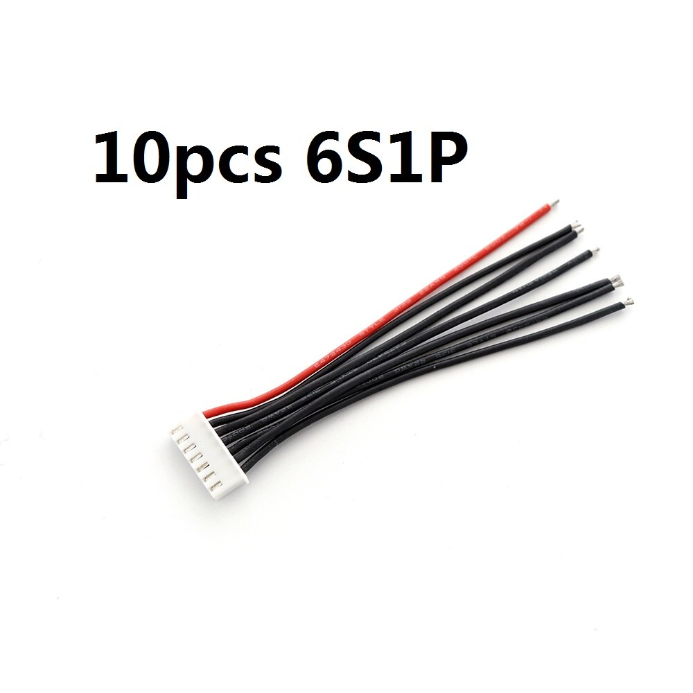 10 sztuk/partia 2s 3s 4s 5s 6s LiPo akumulator balans ładowarka wtyczka linia/przewód/złącze 22AWG 100mm JST-XH2.54 kabel balansujący do zabawek RC: FIOLETOWY