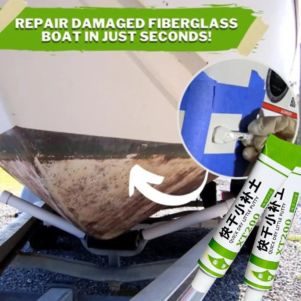 20g glasfiber båtreparationspasta snabbtorkande kitt färgreparation reparation repor grå färgmedel ögonfyllning