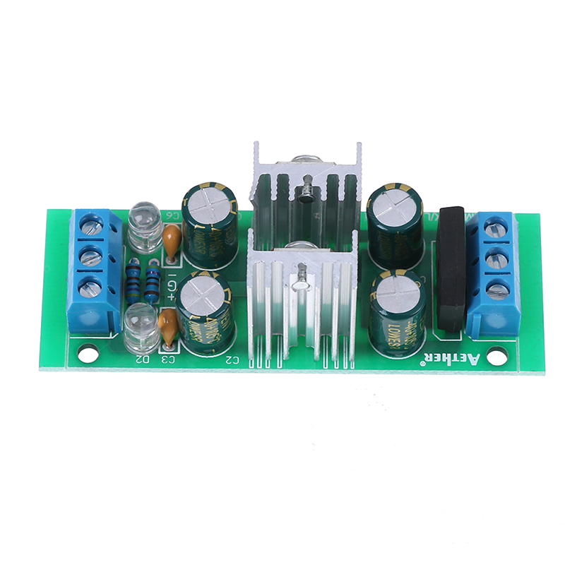 1Pcs Dc 18 ~ 35V Ac 15 ~ 25V LM7815 + LM7915 + - 15V Power supply Module Dual Voltage Regulator Gelijkrichter Brug Voeding Module