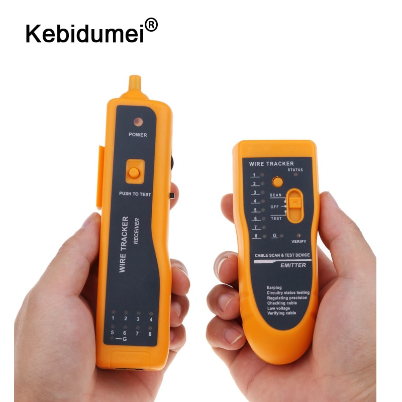 Kebidumei RJ11 RJ45 Telefon Draht Tracker Tracer Cat5 Cat6 Diagnose Ethernet LAN Netzwerk Werkzeug Kabel Tester Detektor Linie Finder