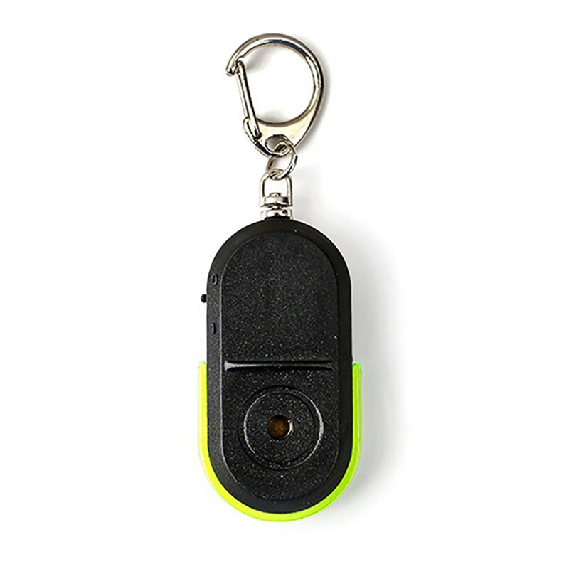 Mini Anti-lost Whistle Key Finder Wireless Alarm Smart Tag Key Locator Keychain Tracker Whistle Sound LED Light Things Tracker: Green