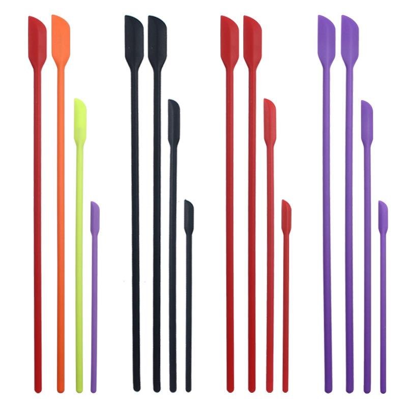 Kapmore 4Pcs Kitchen Spatula Mini Long Thin Baking Spatula Jar Scraper DIY Baking Tools Accessories Cake Tools