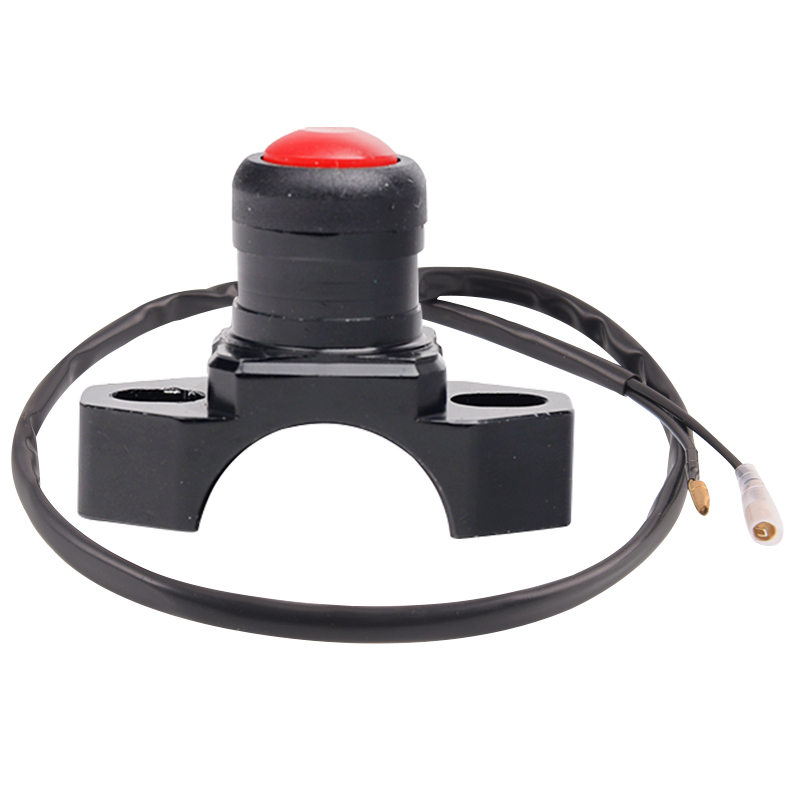 Hurbike-Joli à bouton pour moto, démarreur de moteur, Kill On Off VILLE CNC, universel, arrêt du moteur, démarrage, Kill Switch: WHITE