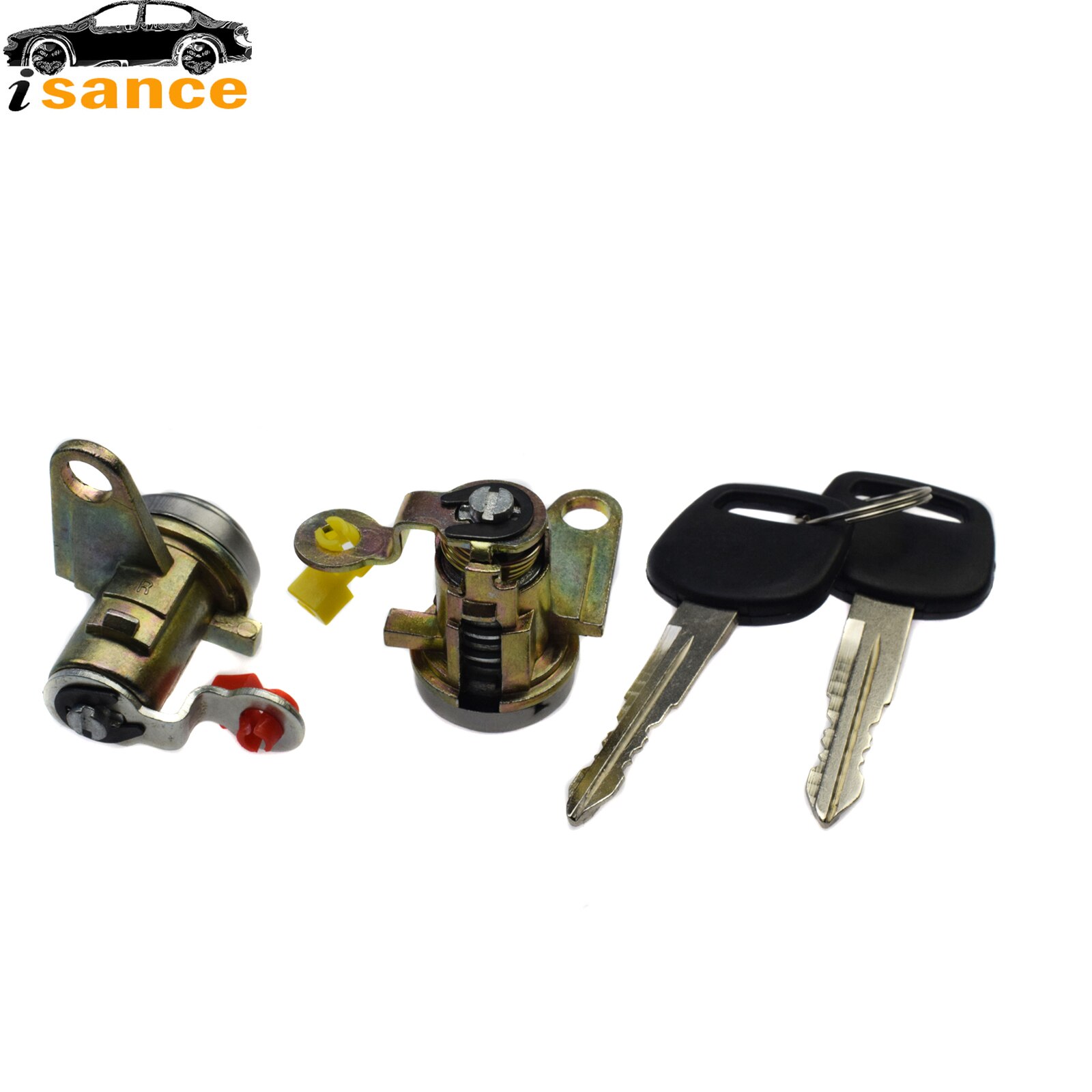 Deurslot Cilinder Sleutels Set Voor Toyota Corolla &amp; Geo Prizm 1.8L 1993 1994 1995 1996 1997 69051-12360 69052-12360 69051-12340