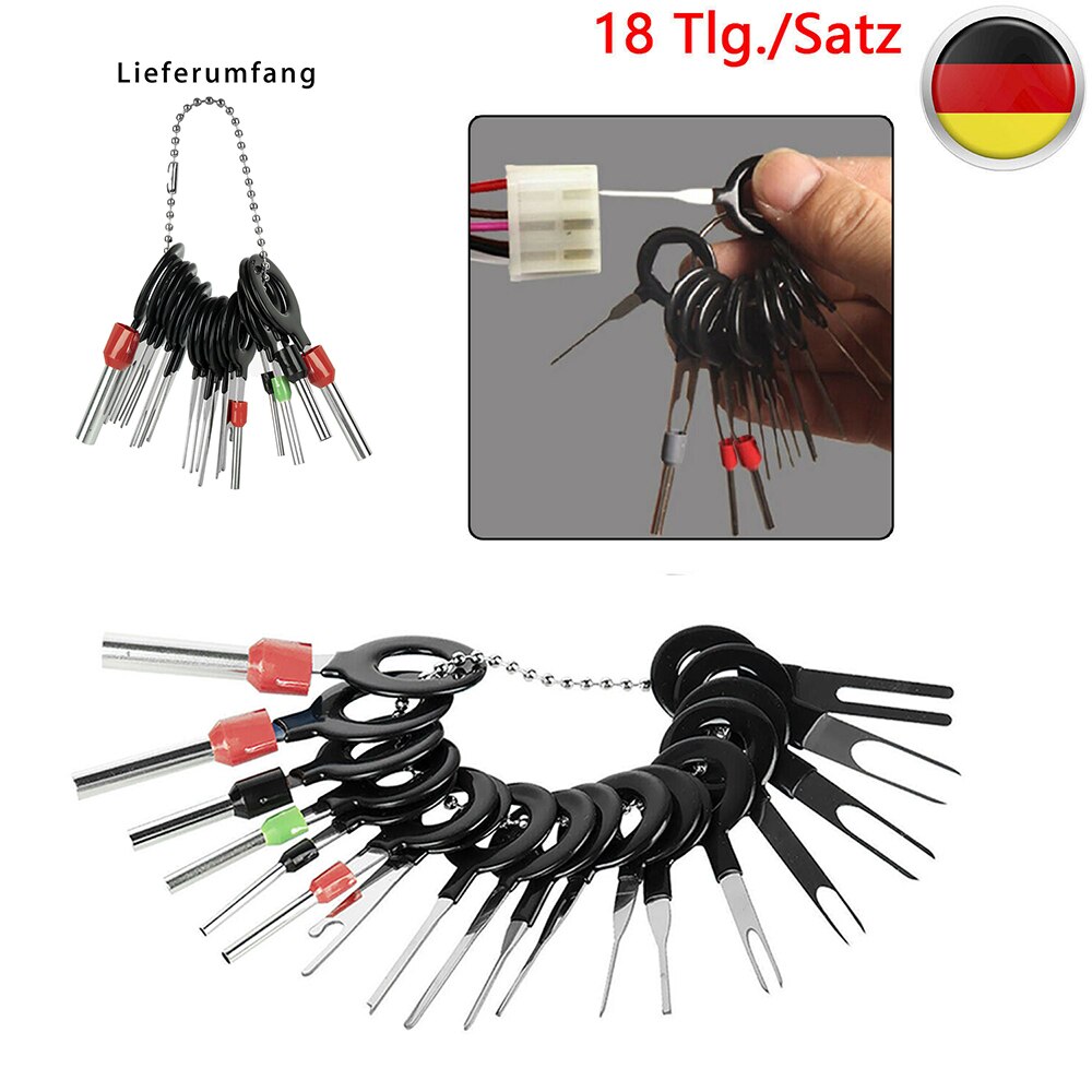 Práctica y eficiente herramienta de extracción de Terminal de cable de arnés de cable de coche herramienta de arnés enchufe Terminal Pin accesorios para automóviles