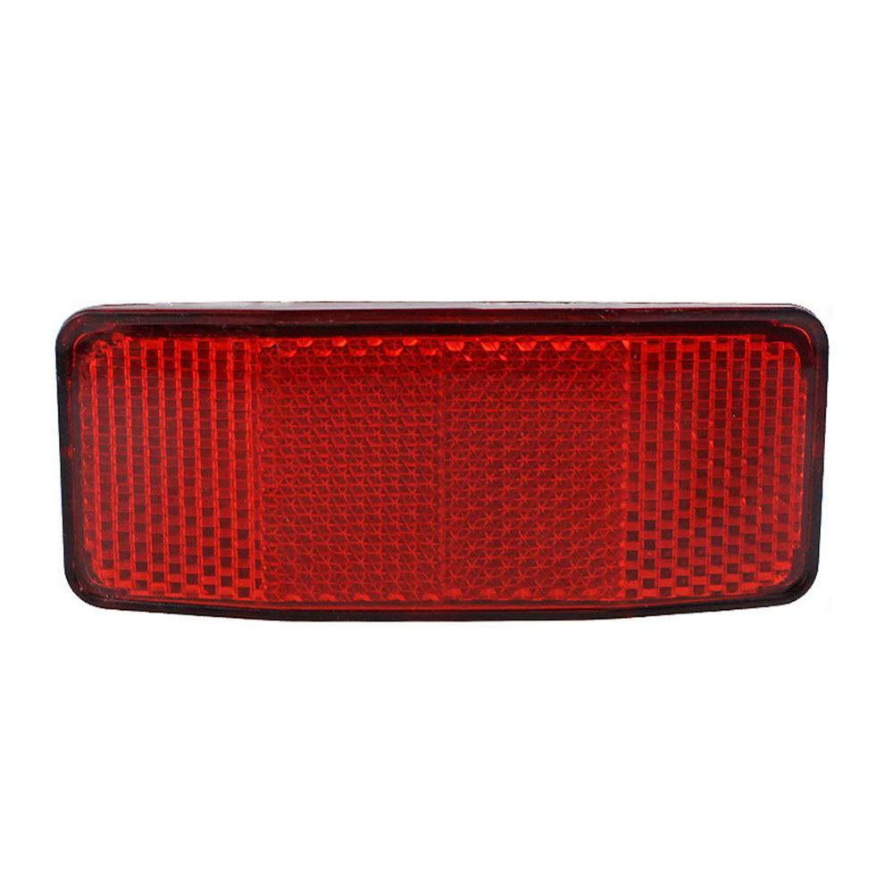 Kit de Reflector para manillar de bicicleta, luz reflectante delantera y trasera de advertencia, soporte de seguridad para carretera, lente de seguridad: Pannier reflector
