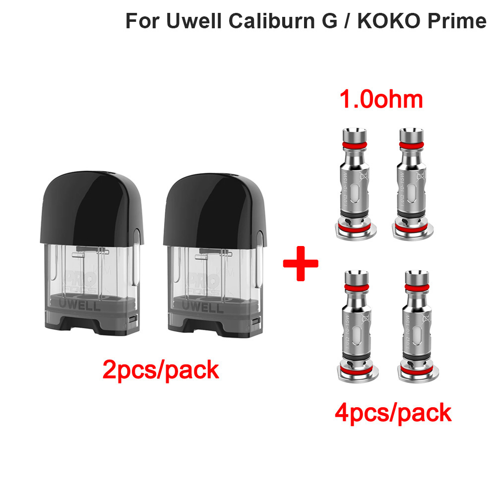 Bobina de cartucho Uwell Original, para Uwell Caliburn / Caliburn G / KOKO: G 2pods 4coil 1.0