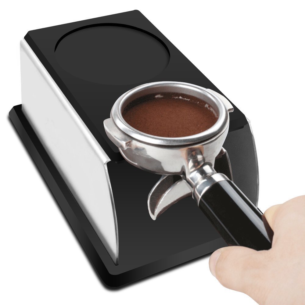 Kaffetempereringsstasjon, holder til kaffesabotasje, robust sabotasjeholder i rustfritt stål til kaffemaskin og sabotasje