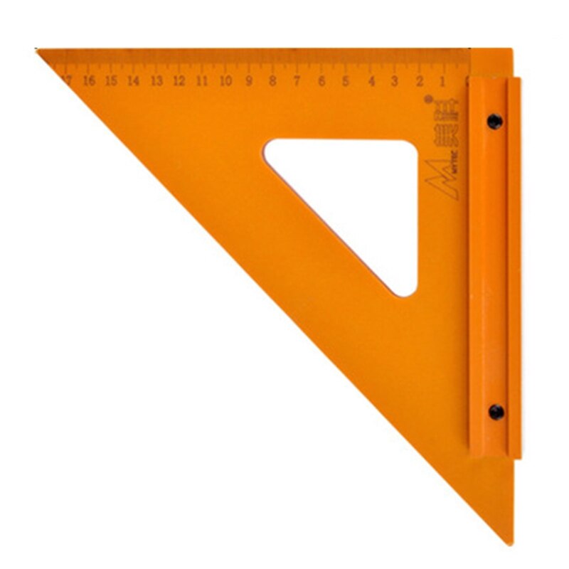 Portable Triangle Ruler High Precision Angle Ruler with Bottom Board Carpenter: 20x20cm