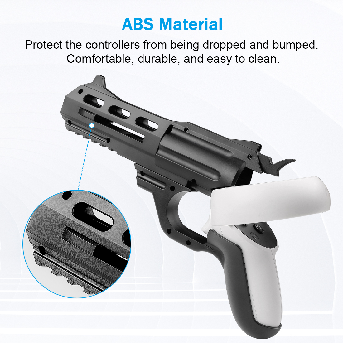 For Oculus Quest 2 Gun Stock Enhanced FPS Gaming Experience VR Game Gun Case Controllers For Oculus Quest 2 Quest2 Headset