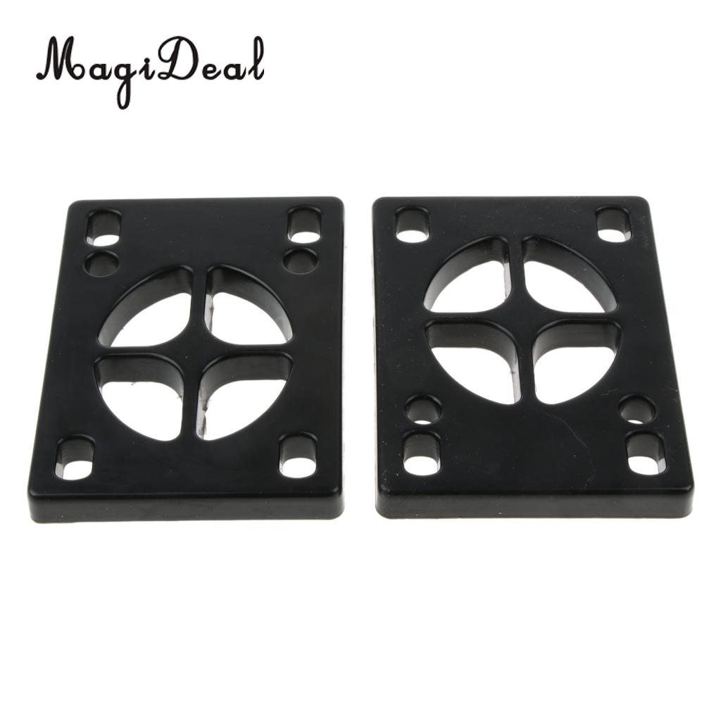 Pair of Longboard Riser Pads Skateboard Shock Pads Risers for Truck Mounting Hardware Tool Adults Kids Outdoor Sports Tool: 6mm 