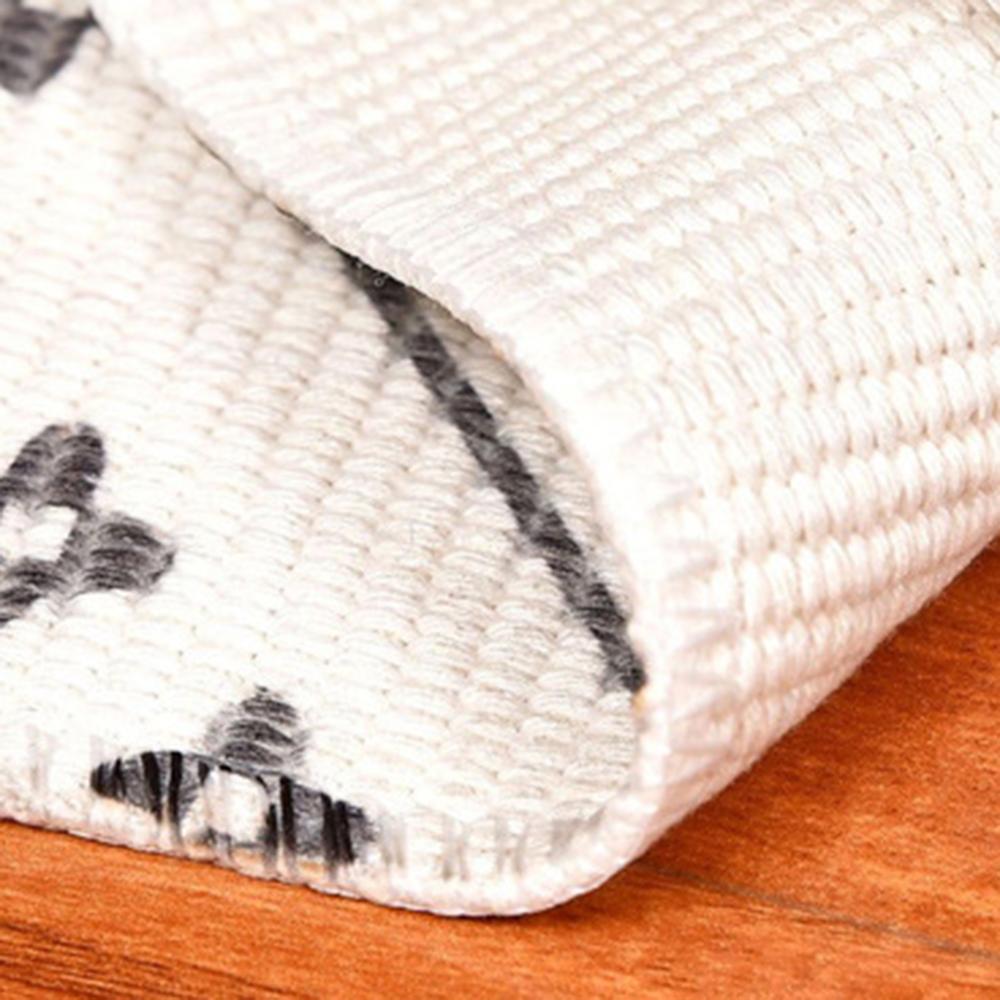 Tassel Plant Pattern Carpet Bedside Geometric Floor Mat Living Room Bedroom Home Decor