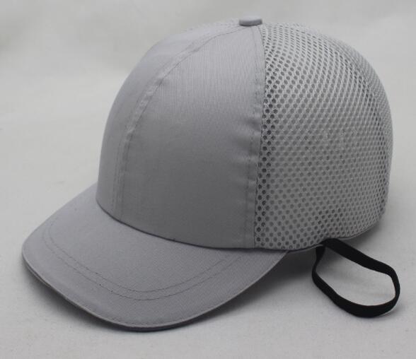 Multipurpose safety helmet Anticollision helmet Adjustable crashproof helment Baseball cap: Light Grey