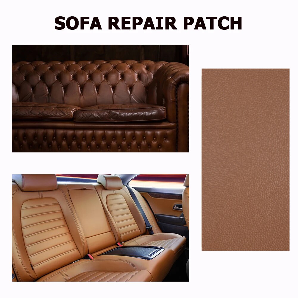 Selbstklebende Faux Synthetische Leder Flecken 10*20cm Mehrfarbig PU Sofa See Reparatur Auto Aufkleber Für Tische Bett dekoration
