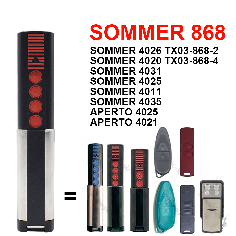 HENDERSON SOMMER 4031 4020 TX-03-868-4 Télécommande 868.8MHz Ouvre-porte de garage