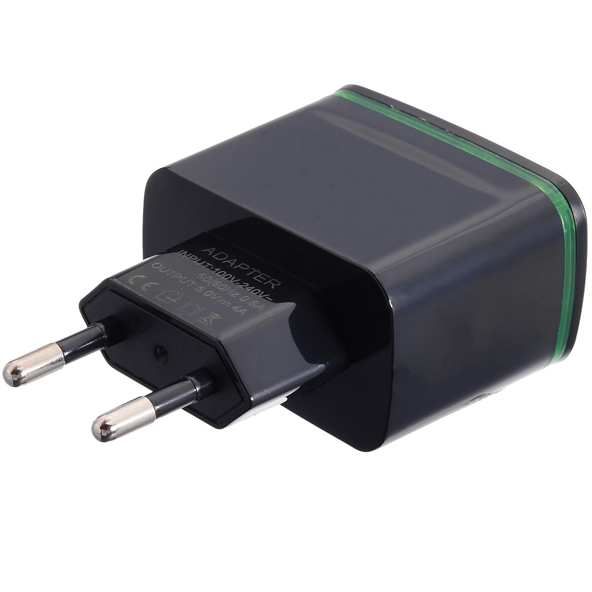 1pc Reise MP3 Spieler Schwarz Adapter 110-220V 4 Hafen USB Zauberstab Ladegerät 5V 4A Energie stecker Adapter EU Stecker Für Telefon Kamera