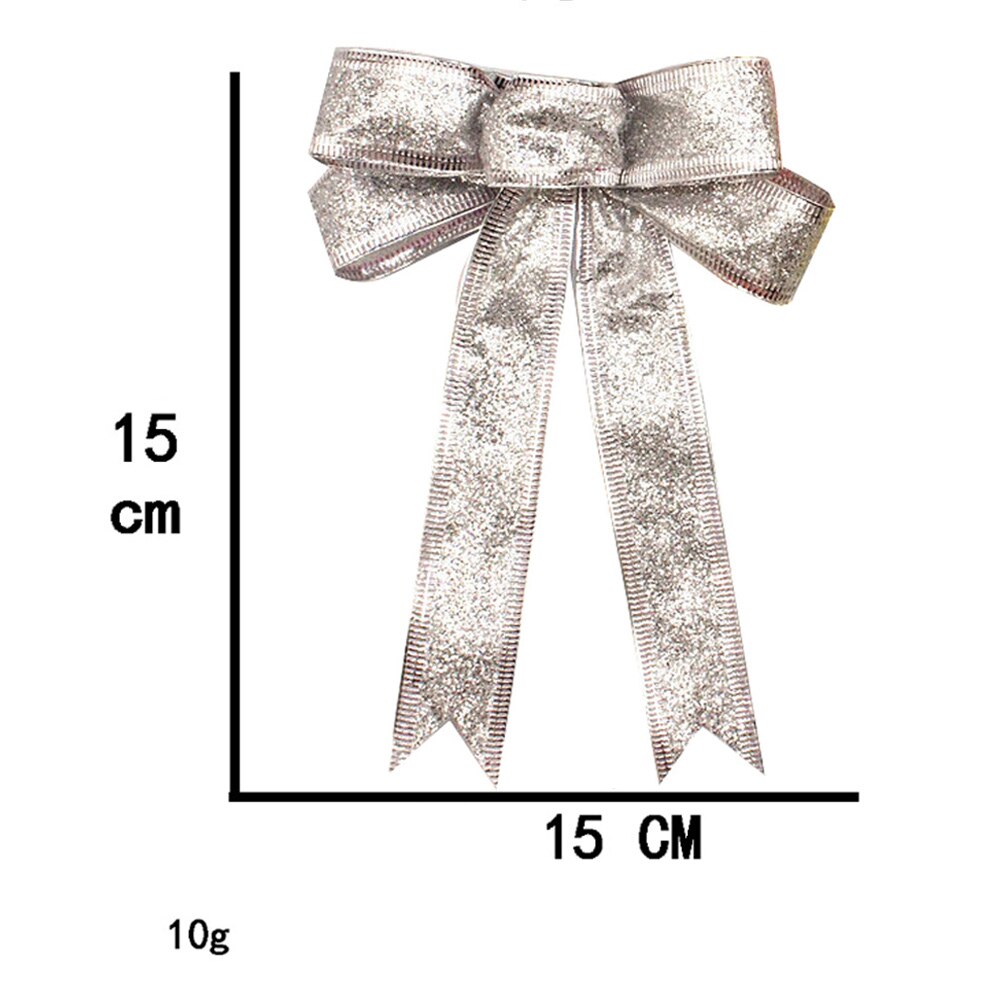 10 stuks kerstlint strik kerstboomversiering handgemaakte grote kerstversiering