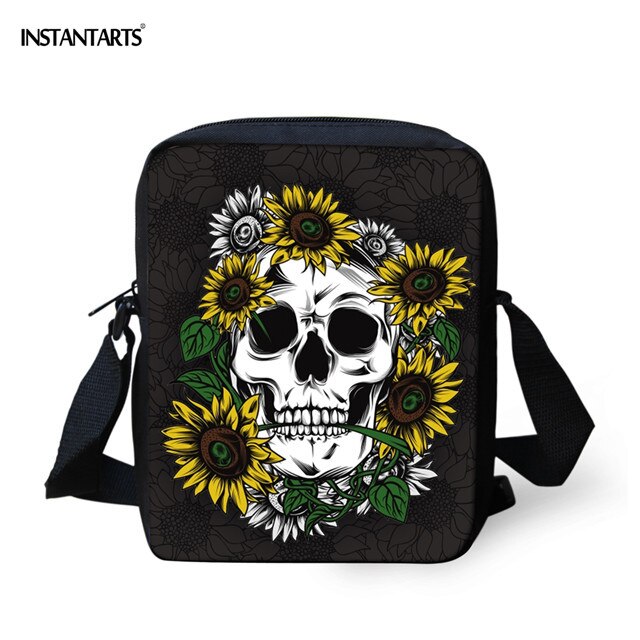 INSTANTARTS Sunflower Print Crossbody Bag Kindergarten Schoolbags You Are My Sunshine Mini Messenger Bag Boys Girls Handbag: HXA639E