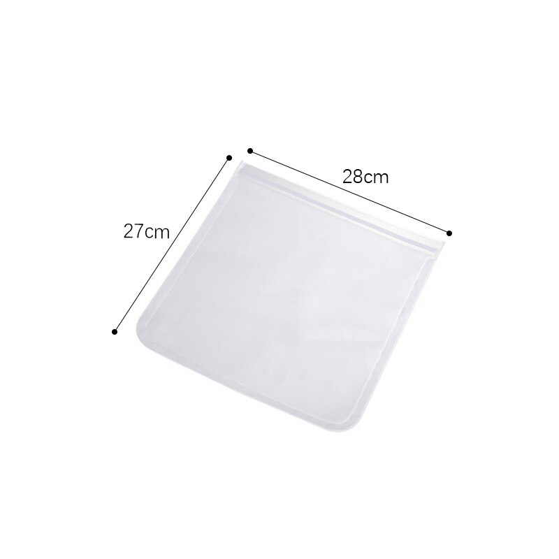 Silicone Food Storage Bag Reusable Stand Up Zip Shut Bag Sealed Leakproof Containers Fresh Bag Food Storage Bag Fresh Wrap: DARK GRAY