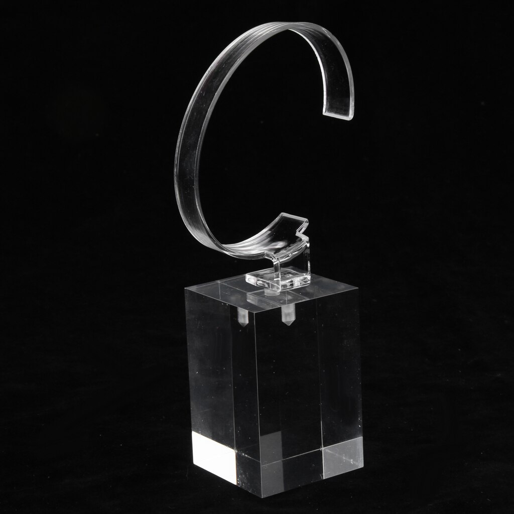 Akryl klocka display monter monter armband display hållare 4cm, 6cm, 8cm: 6cm transparent