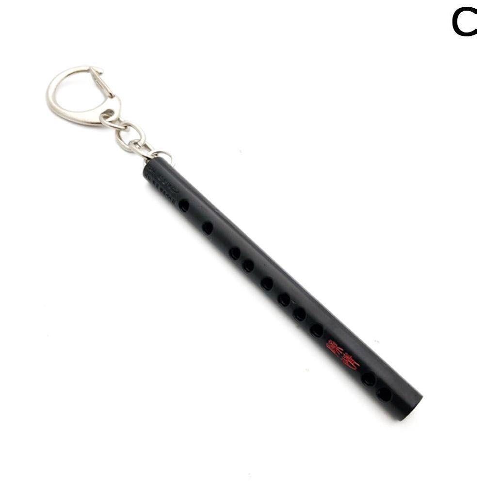 Llavero pequeño de bolsillo para instrumentos musicales, accesorio de Cosplay, cadena colgante, accesorios, llave de flauta, K3K5, 1 ud.: C