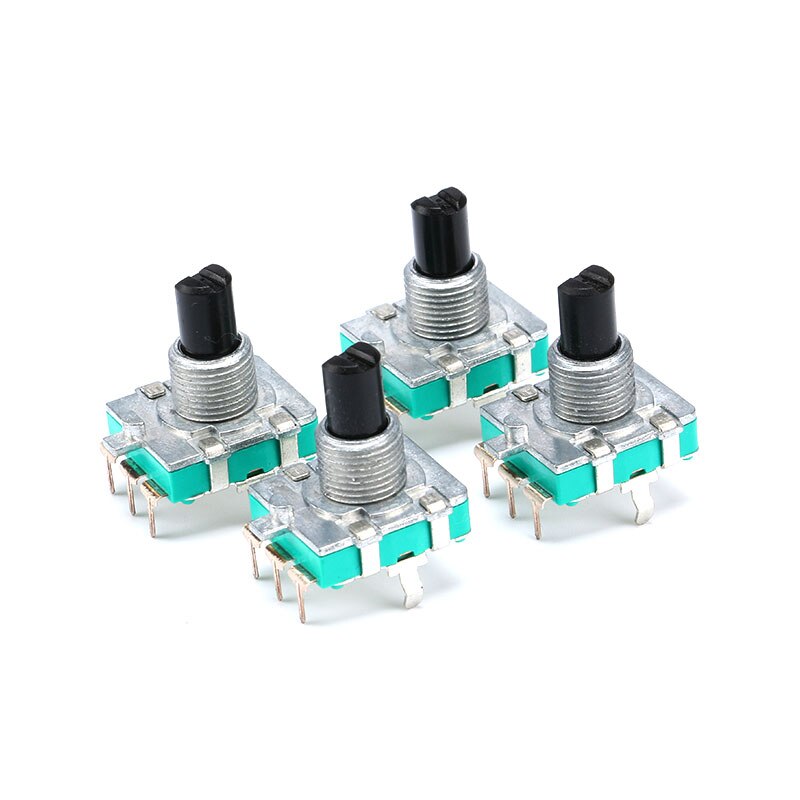 5pcs EC16 Audio Encoder 360 Degree Rotary Encoder E16 Coding 3Pin Handle Long 15MM