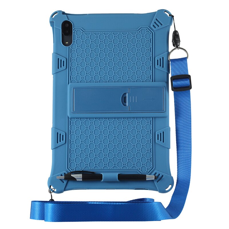 Kinderen Veilig Shockproof Silicone Case Voor Lenovo J706F 11.5Inch Tablet Met Afneembare Kickstand En Schouderband Voor Lenovo Pad