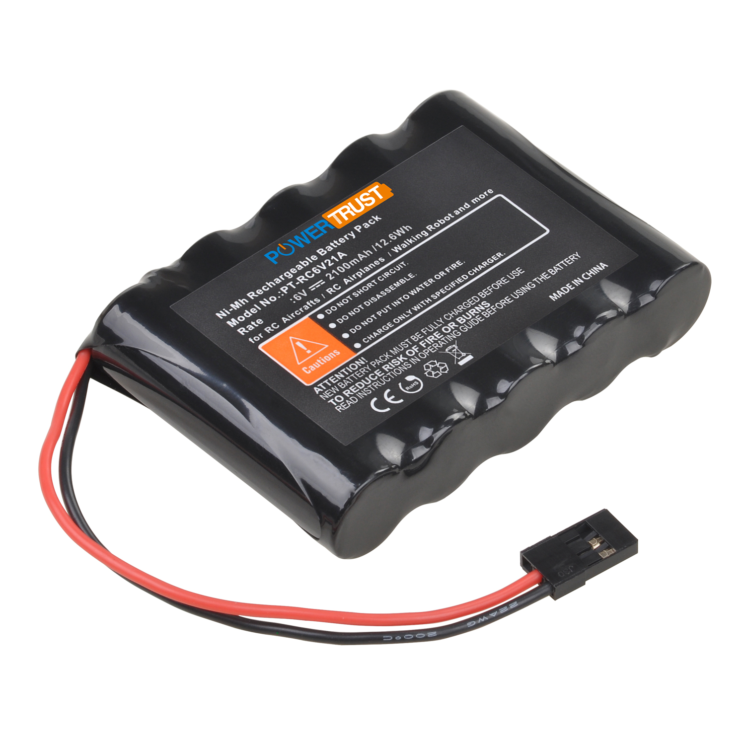 6v baterii cu conector hitec pentru aeronave rc, mașină cu telecomandă, baterie reîncărcabilă pentru robot ambulant: Aur