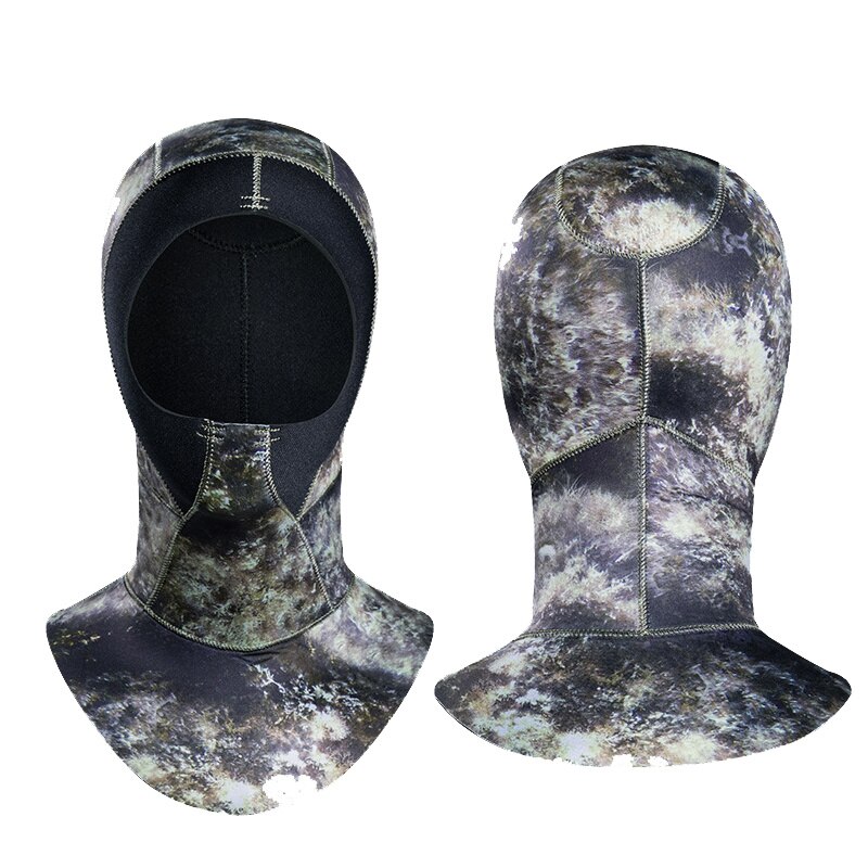 3mm Scuba wetsuit hood Diving Hood With Shoulder dive hood cap for cold water scuba dive sports camo Cap Waterproof keep warming