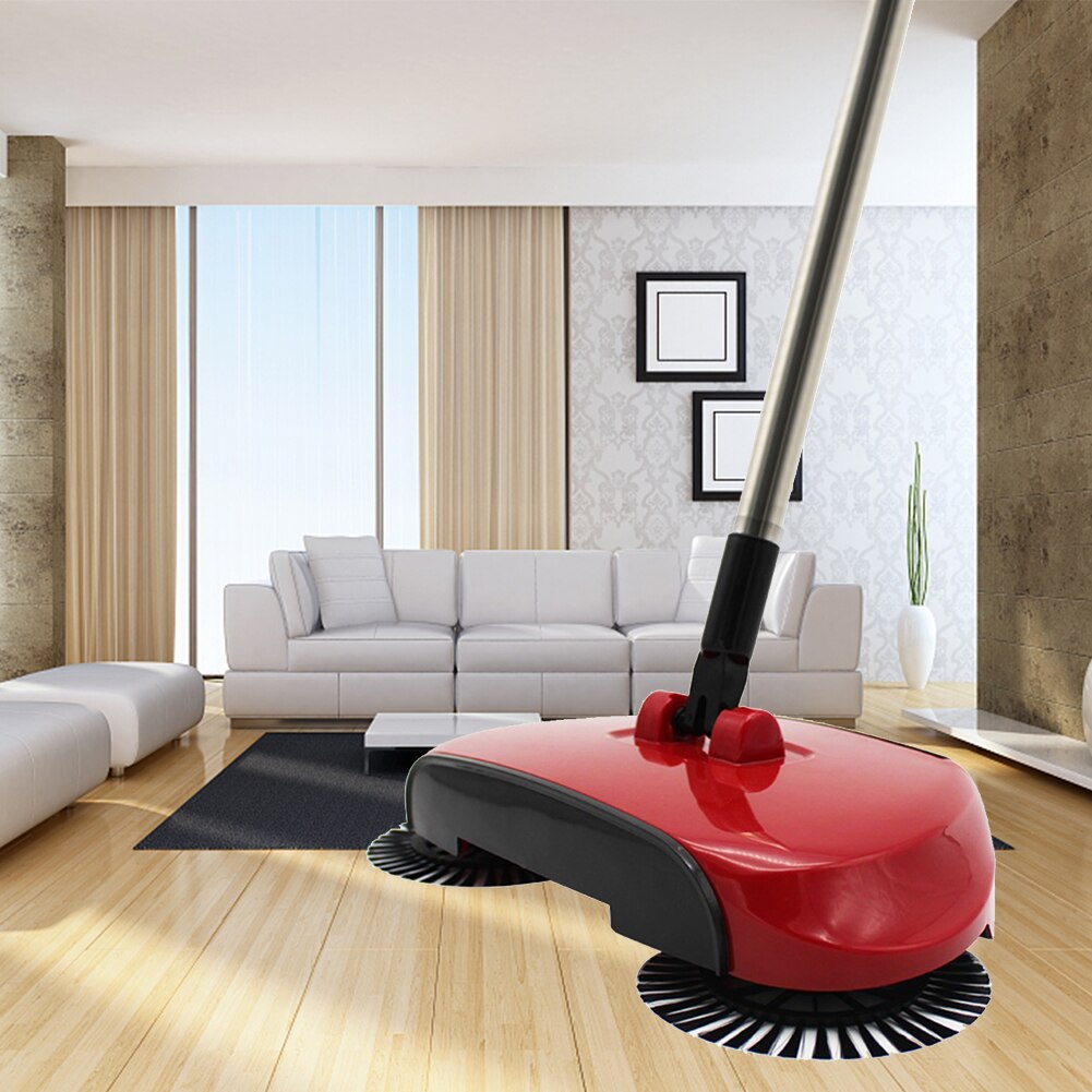 Stainless Steel Telescopic Adjustable Hand Push 360 Rotary Dust Magic Household Manual Cleaning Tools Floor Sweeper Machine