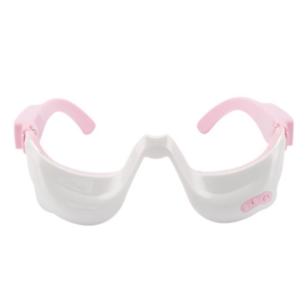 Gafas de masaje de ojos eléctrico 3D, EMS, importador Facial, vibración, masaje iónico, eliminación de arrugas antienvejecimiento, bolsa para ojos, ojeras: Eye Massager White