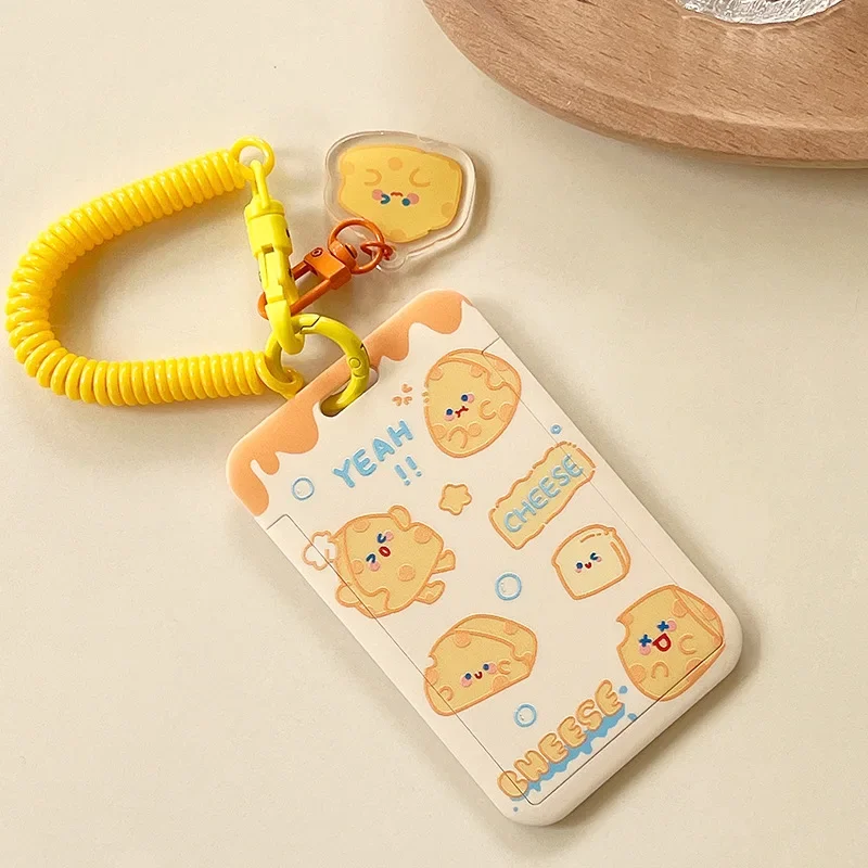 Porta carte per autobus ID studenti Porta carte tulipano orso coniglio con corda elastica Protezioni per carte di credito Custodia per carte bancarie rosa: Radura