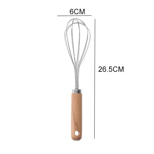 9 stücke Küchen helfer & Küchen werkzeug Geschenkset Küchengeräte und Gerät einstellen Edelstahl Utensilien einstellen mit Holzgriff: Silber