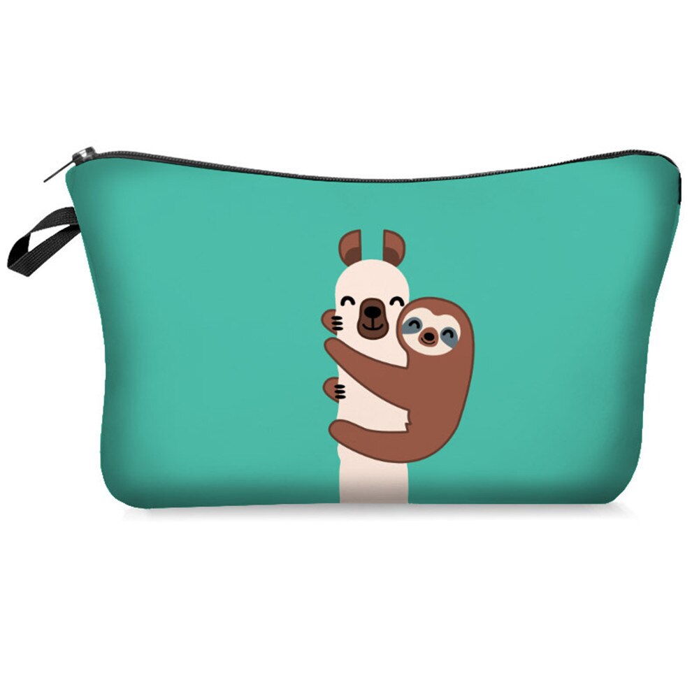 1pc lama modèle maquillage sacs multicolore modèle cosmétiques Pouchs pour voyage dames poche mignon cosmétique sac femmes Style