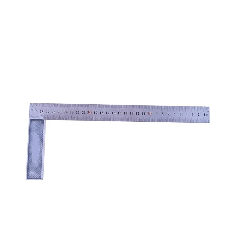 90 Degree Angle Ruler Metal Steel Straight Square 30cm/1mm Engineers Wood Measuring Instruments Try Square Woodworking Tools