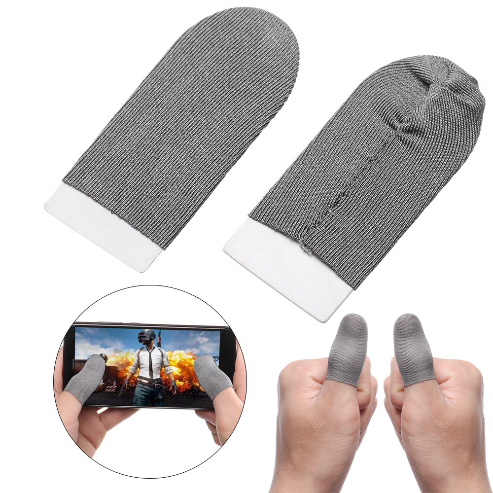1 Paar Anti-Slip Game Controller Vinger Cover Zweet Proof Niet-Kras Mouw Gevoelige Mobiele Touch geleidende Handschoenen