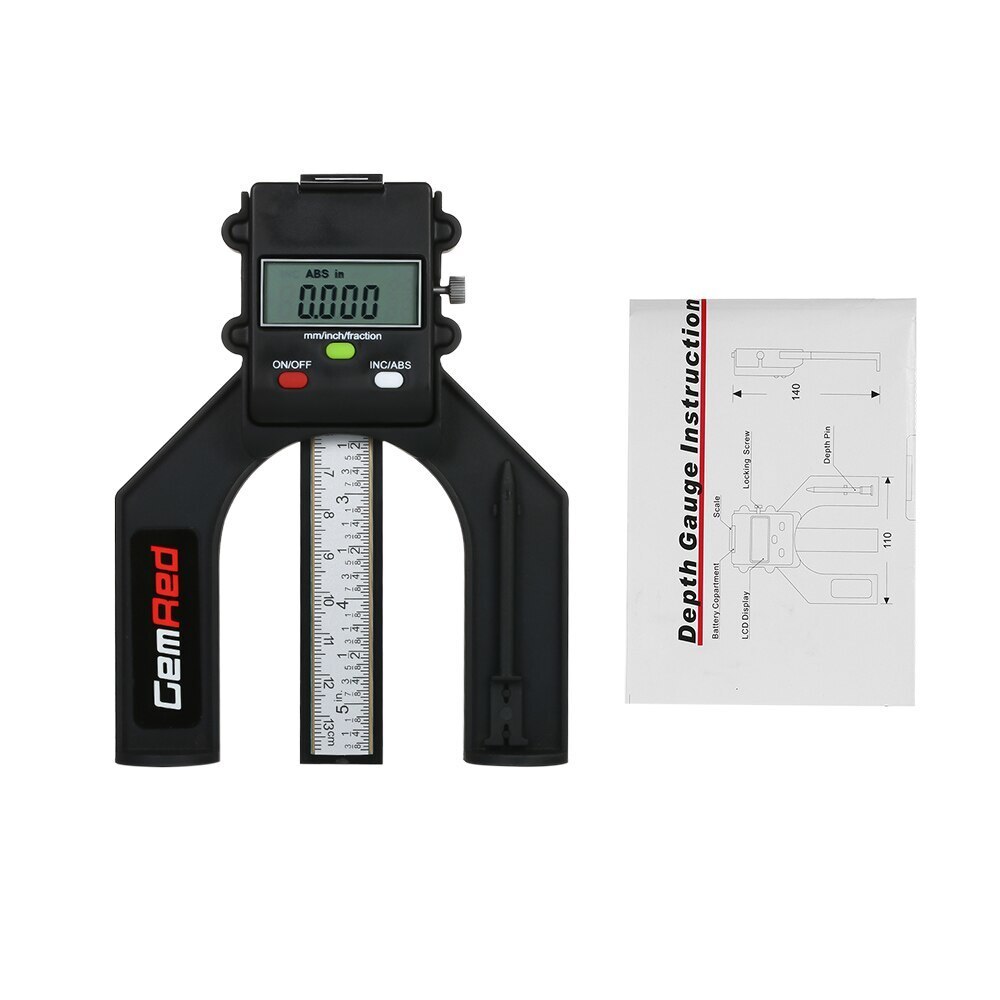 Digitale Profiltiefenmesser LCD Magnetische Selbst Standing Blende 80mm Hand