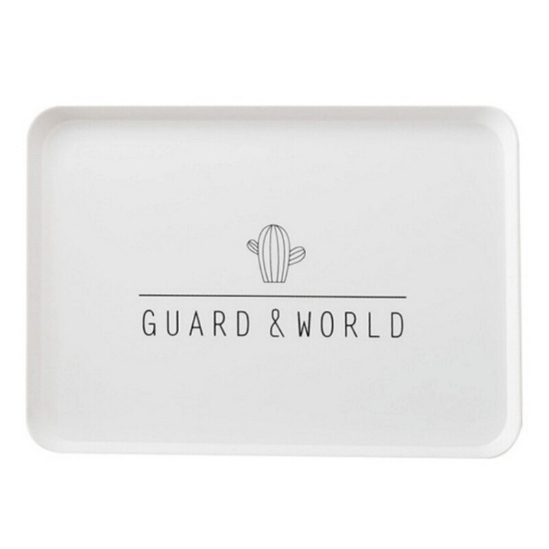 Round Breakfast Plate Tea Cup Tray Dim Sum Plastic Tray Steak Dish Plate Round Steak Dish tableware dinnerware: A3