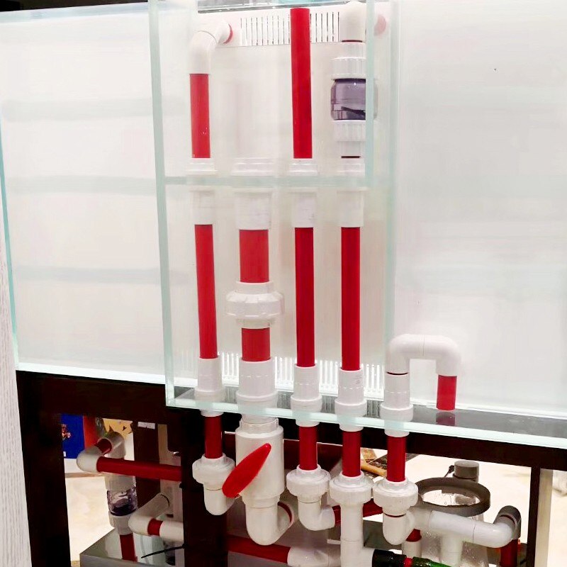 2pcs 50cm O.D 20~50mm Red UPVC Pipe Aquarium Water Supply Pipe Irrigation Fish Tank PVC Pipe Drainpipe Water Tube