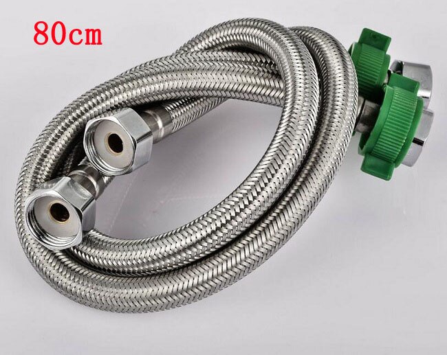 30~150cm Stainless Steel one water inlet hoses,Cold and water inlet pipe,Bathroom/toilet inlet plumbing hose: Purple