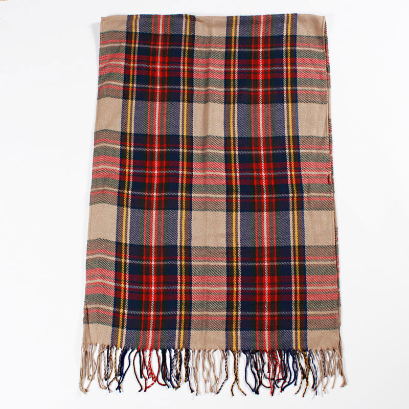 Oversized pashmina kwastjes wintersjaal dames geruite deken sjaal acryl wikkels sjaals kasjmier dames foulard femme sjaals: 12