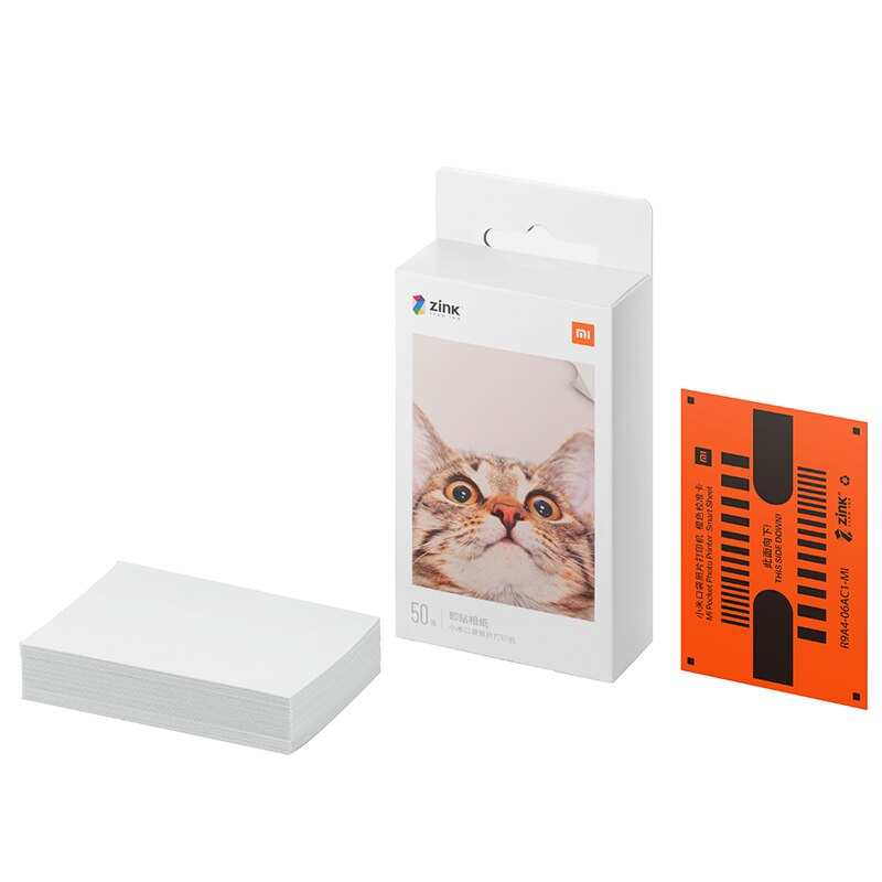 Xiaomi Mijia AR – imprimante de poche Mi ZINK, feuilles d&#39;impression Photo auto-adhésives pour Xiaomi 3 pouces Mini imprimante Photo de poche